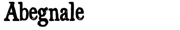 Abegnale font preview
